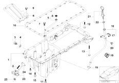 E38 730d M57 Sedan / Engine Oil Pan Oil Level Indicator