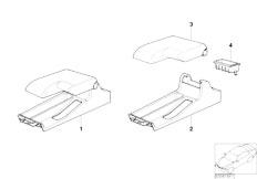 E36 318i M43 Touring / Vehicle Trim/  Retrofit Kit Armrest Front