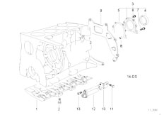 E36 318tds M41 Compact / Engine/  Engine Block Mounting Parts