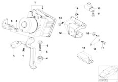 E46 318i M43 Touring / Brakes/  Hydro Unit Dsc Fastening Sensors-2