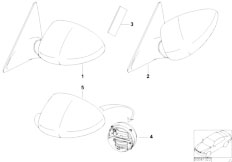 E46 M3 S54 Cabrio / Vehicle Trim/  M Outside Mirror