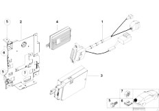 E53 X5 4.4i M62 SAV / Communication Systems/  Single Parts Sa 627 Trunk