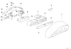 E31 850Ci M70 Coupe / Instruments Measuring Systems/  Instruments Combinat Single Components