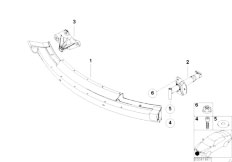 E52 Z8 S62 Roadster / Vehicle Trim/  Carrier Bumper Front