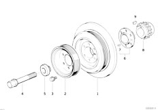 E36 318ti M42 Compact / Engine/  Belt Drive Vibration Damper