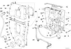 E36 318i M43 Cabrio / Engine/  Timing Case