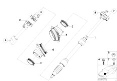 E53 X5 4.8is N62 SAV / Steering Steer Col Lower Joint Assembly