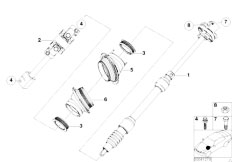 E53 X5 4.8is N62 SAV / Steering/  Steer Col Lower Joint Assembly