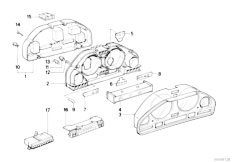 E34 518i M40 Sedan / Instruments Measuring Systems Instruments Combinat Single Components