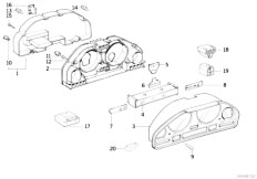 E34 518i M40 Sedan / Instruments Measuring Systems/  Instruments Combinat Single Components-2