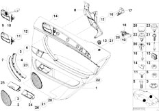E53 X5 3.0d M57 SAV / Vehicle Trim/  Door Trim Rear