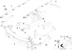 E52 Z8 S62 Roadster / Bodywork Wheelhouse Engine Support