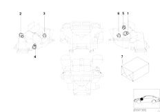 E53 X5 4.6is M62 SAV / Heater And Air Conditioning Actuator For Automatic Air Condition