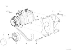 E36 318is M42 Sedan / Heater And Air Conditioning/  Air Cond Compressor Supporting Bracket