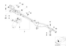 E52 Z8 S62 Roadster / Vehicle Electrical System/  Single Wiper Parts