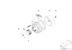 E46 316i N42 Touring / Engine Electrical System/  Alternator Parts 120 140a Valeo