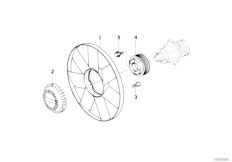 E34 525td M51 Touring / Engine/  Cooling System Fan Fan Coupling