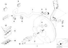 E46 325Ci M54 Coupe / Brakes/  Power Brake Unit Depression-3