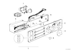 E34 518i M40 Sedan / Heater And Air Conditioning/  Air Condition Control With Microfilter