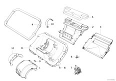 E36 325td M51 Sedan / Heater And Air Conditioning/  Housing Parts Heater Behr