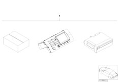 E53 X5 3.0i M54 SAV / Audio Navigation Electronic Systems Retrofit Kit Navigation With Monitor