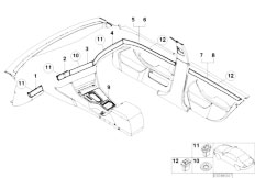 E39 523i M52 Touring / Vehicle Trim/  Fine Wood Trim Mussle Maple Burgund