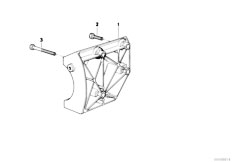 E32 750iLS M70 Sedan / Heater And Air Conditioning/  Climate Compressor Supporting Bracket