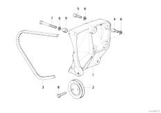 E36 325tds M51 Touring / Heater And Air Conditioning/  Air Cond Compressor Supporting Bracket