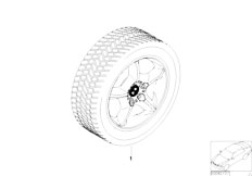 E53 X5 4.4i M62 SAV / Wheels/  Winter Complete Wheel Star Spoke 57