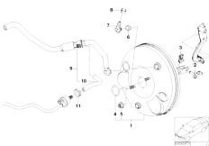 Z3 Z3 M3.2 S54 Roadster / Brakes Power Brake Unit Depression