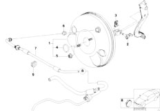 Z3 Z3 M3.2 S54 Roadster / Brakes Power Brake Unit Depression-2