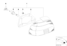 E39 M5 S62 Sedan / Lighting/  Rear Light