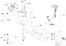 E39 528i M52 Sedan / Fuel Supply Fuel Tank