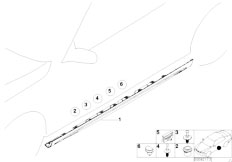 E46 330Cd M57N Coupe / Vehicle Trim M Door Sill Trim Panel