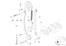 Z3 Z3 1.8 M43 Roadster / Engine/  Timing And Valve Train Timing Chain
