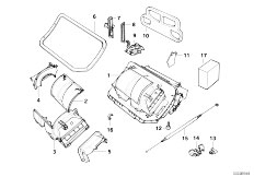 E36 318i M43 Cabrio / Heater And Air Conditioning/  Housing Parts Air Conditioning-2