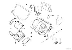 E36 320i M52 Coupe / Heater And Air Conditioning/  Housing Parts Air Conditioning-2