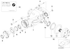 E63N 650i N62N Coupe / Rear Axle Differential Drive Output