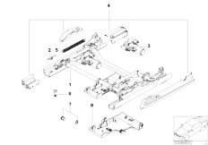 E39 520d M47 Touring / Seats/  Sports Seat Seat Rail Electr