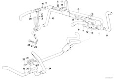 E34 524td M21 Sedan / Heater And Air Conditioning/  Independent Heating Water Valves