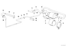 E34 524td M21 Sedan / Heater And Air Conditioning Additional Fuel Pump