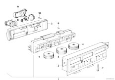 E31 840i M60 Coupe / Heater And Air Conditioning/  Heating Air Conditioner Actuation