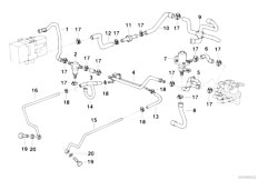 E34 530i M60 Touring / Heater And Air Conditioning Independent Heating Water Valves