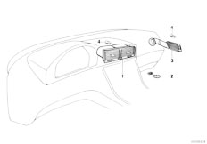 E31 850Ci M73 Coupe / Heater And Air Conditioning Fresh Air Grille