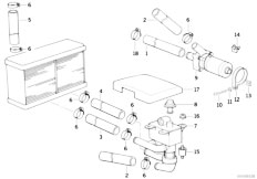 E31 850CSi S70 Coupe / Heater And Air Conditioning/  Water Valve Water Hose