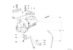 E36 318tds M41 Compact / Engine Turbo Charger With Lubrication