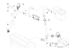 E53 X5 3.0i M54 SAV / Heater And Air Conditioning Independent Heating Water Valves