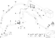 E53 X5 4.4i M62 SAV / Heater And Air Conditioning/  Independ Heating Water Valves Ihka-2