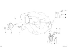 E36 318is M44 Sedan / Engine/  Mounting Parts F Intake Manifold System