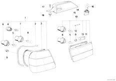 E34 518i M43 Sedan / Lighting/  Rear Light